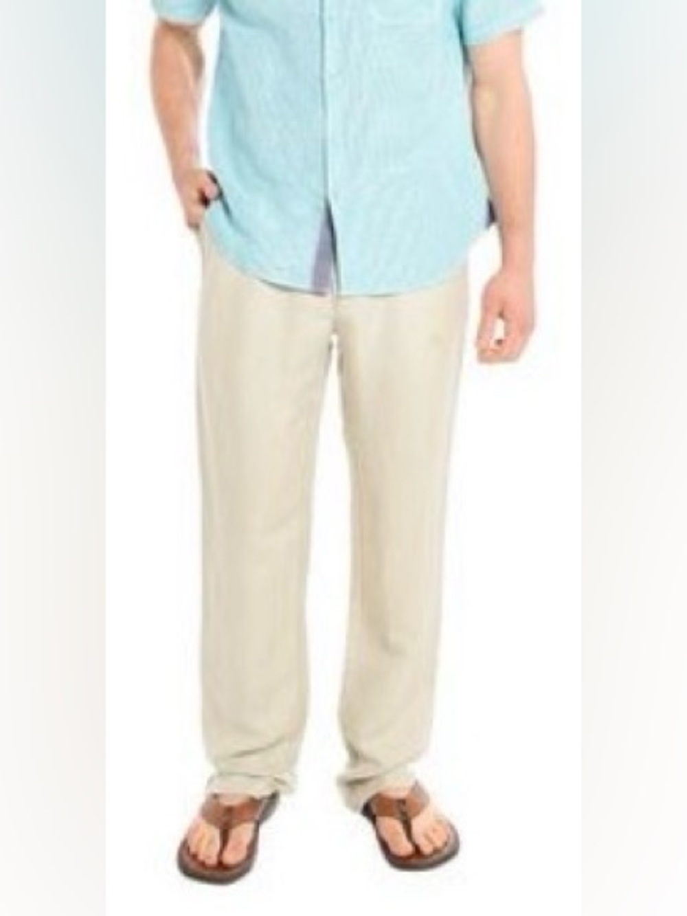 Tommy Bahama Linen Blend Men’s Pants-Size 40x30-Color Beach